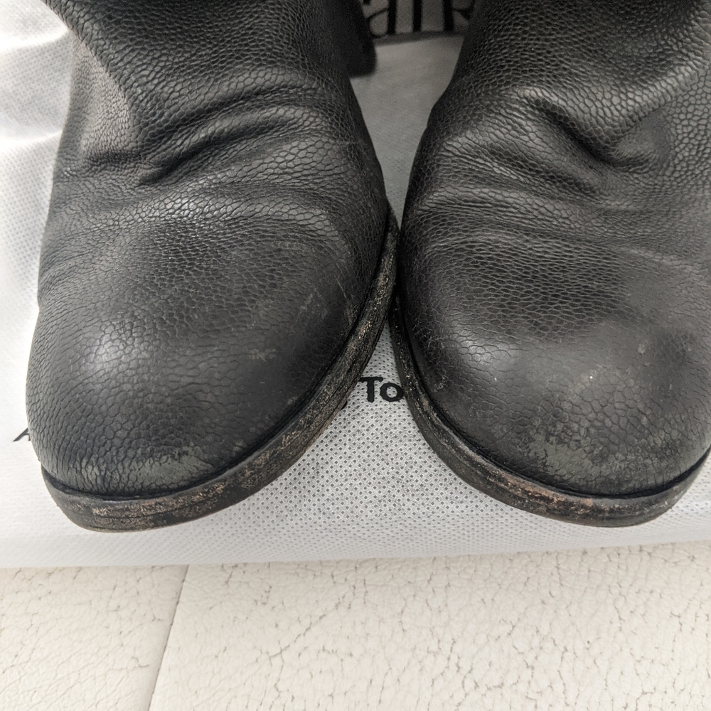 Rare! Chanel Quilted CC Over The Knee Black Leather Boots Size 10.5 US Women - Picture 15 of 16